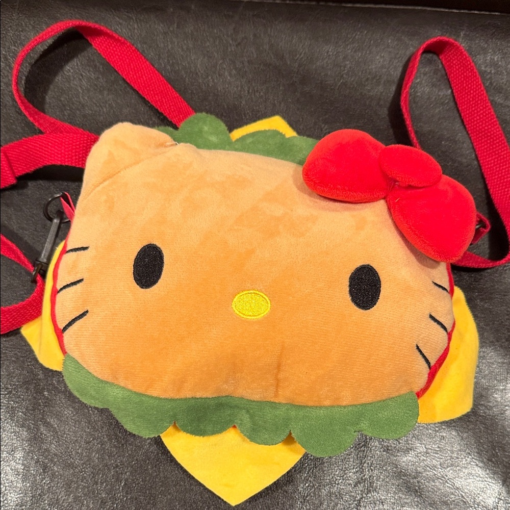 Hello Kitty Plush Crossbody Bag - Hamburger